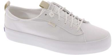 Keds Kickback Canvas Sneaker - Womens 6.5 White Oxford Medium