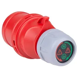 PCE, Netzstecker + Netzkupplung, 9434152 Diagnosestecker mit LED Anzeige 16/5 6h (CEE 16/5)