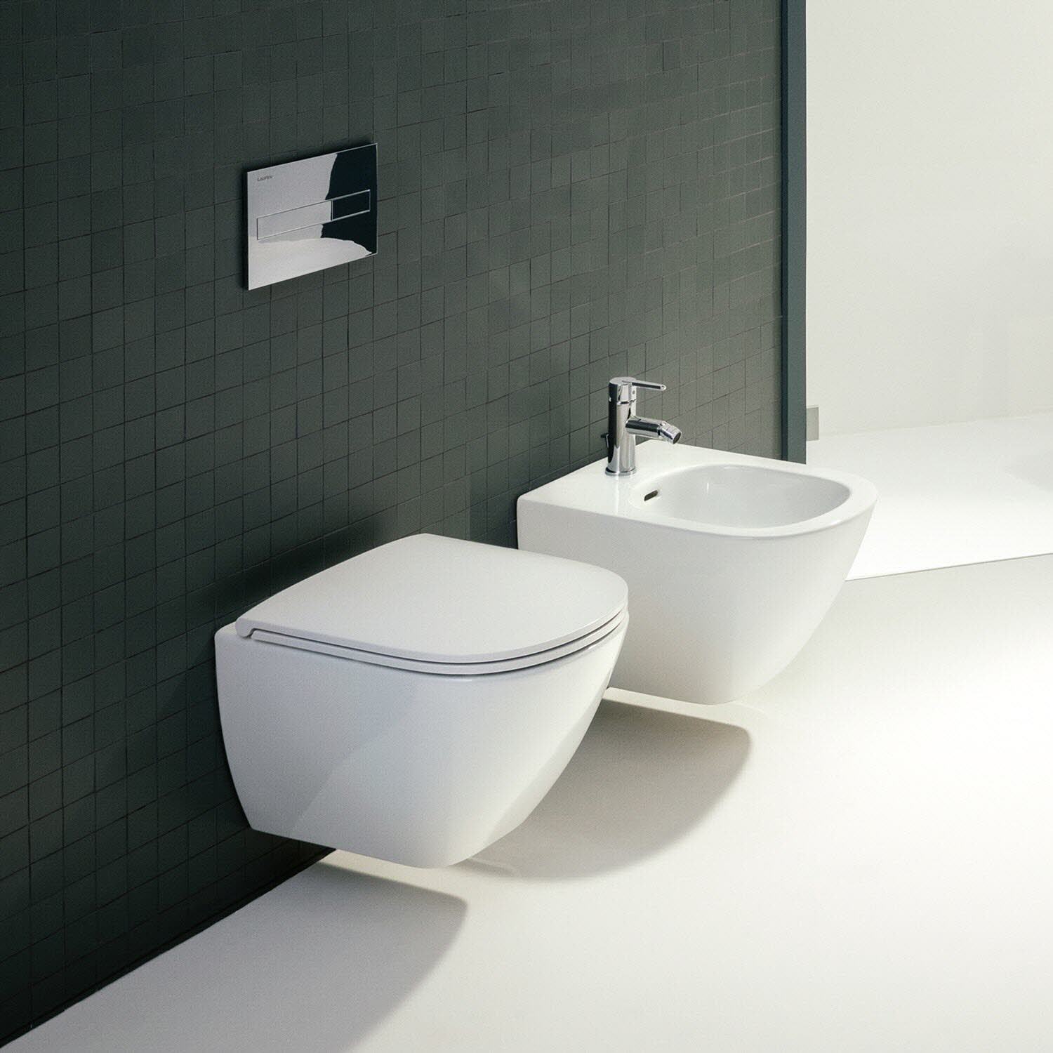 LAUFEN LUA Wandbidet, Badkeramik, H8300810373021, manhattan