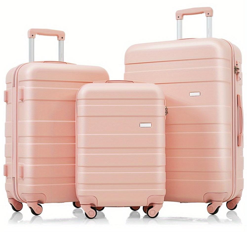 Koffer-Set - Reisekoffer - Trolley - Gepäck - Handgepäck - Hartschalenkoffer aus ABS - 3-teilig (Größen M, L, XL) - 4 schwenkbare Rollen