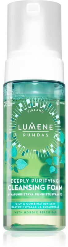 Lumene Deeply Purifying [PUHDAS] makeup removing foam cleanser for oily and combination skin 150 ml