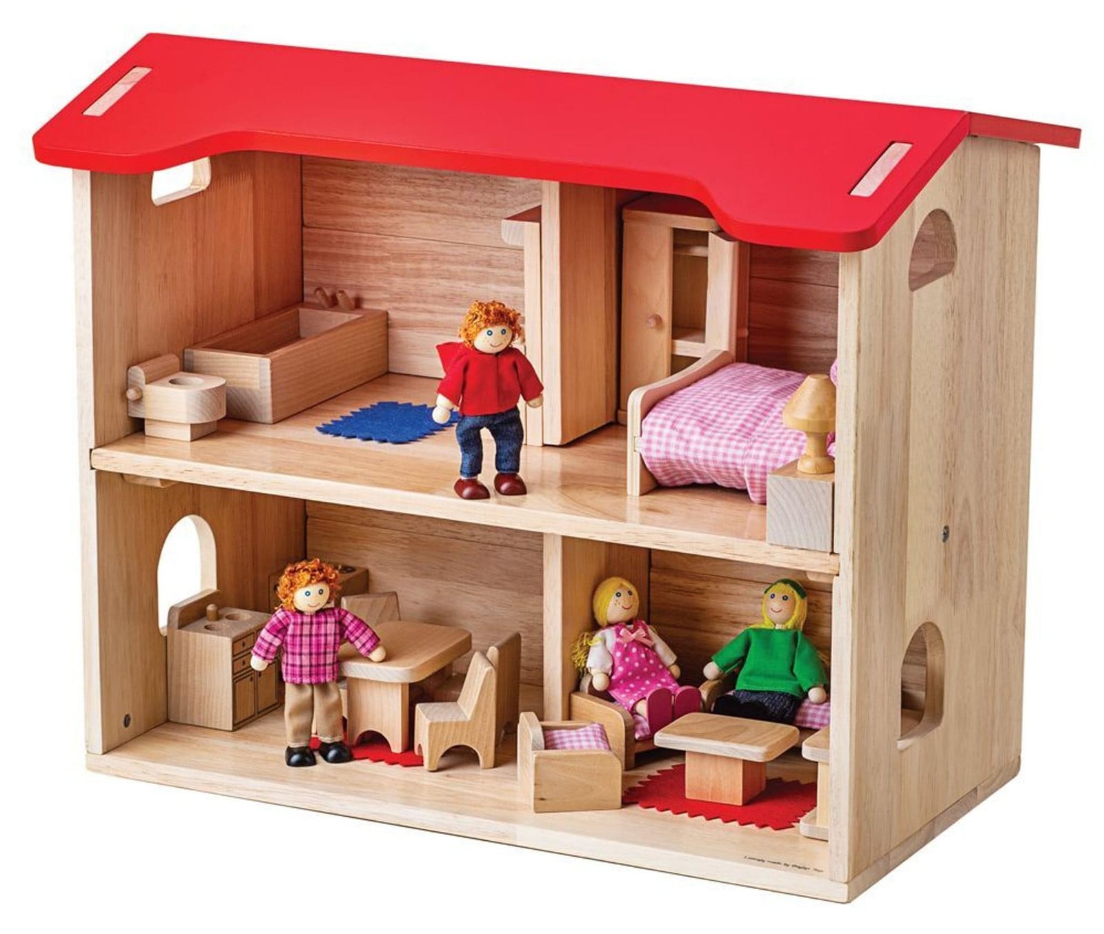 Bigjigs Toys Poppenhuis compleet