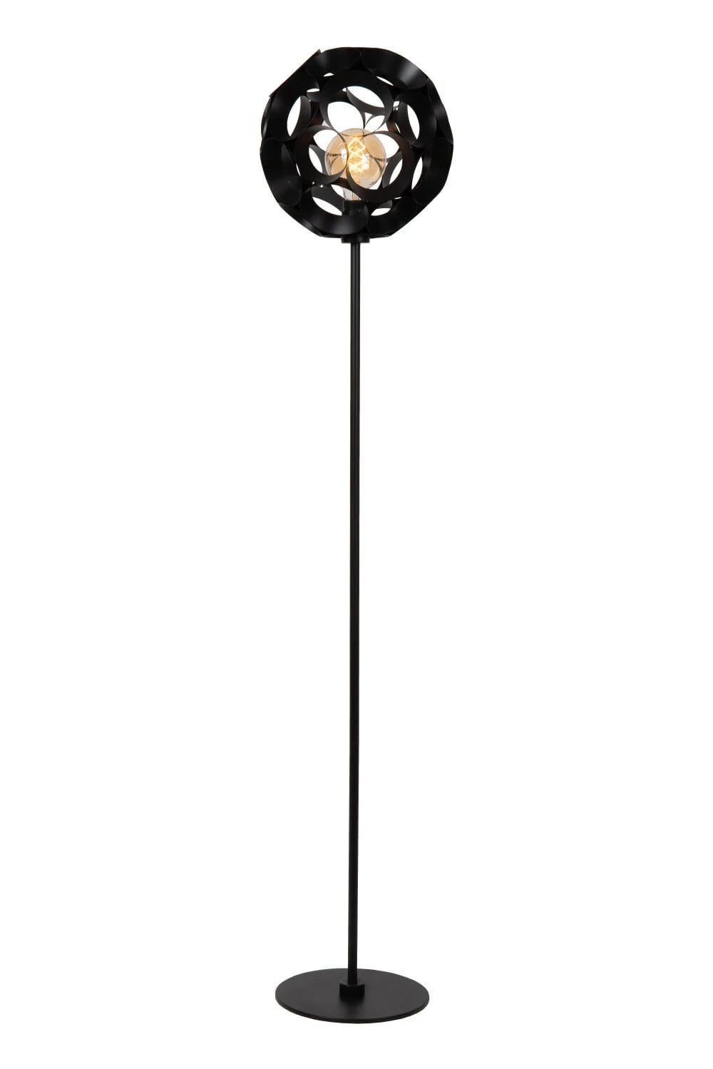Lucide Hannelore Vloerlamp Zwart - Ø 30 cm - E27