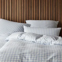 elegante Soft-Flanell Bettwäsche Christie hellblau Kissenbezug einzeln 80x80 cm - blau
