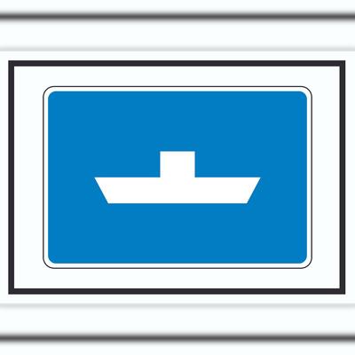 HB-Druck Frei fahrende Fähre Symbol A5 (148x210mm)