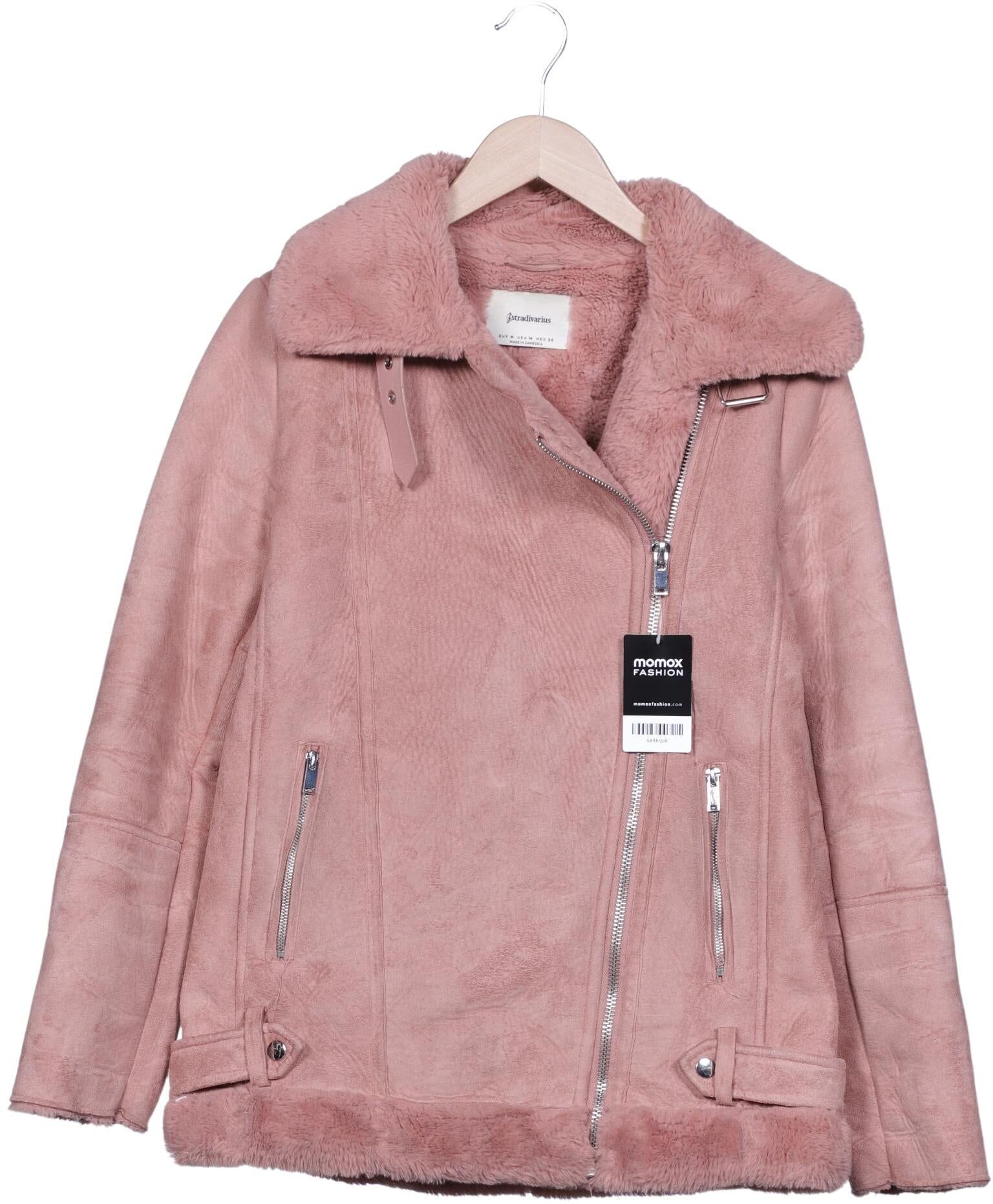 Stradivarius Damen Jacke, Pink, Gr. M, Synthetik - Second Hand