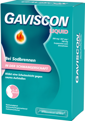 Reckitt Benckiser Deutschland GmbH GAVISCON Liquid 500 mg/267 mg/160 mg Susp.z.Einn. 24X10 ml 10982961