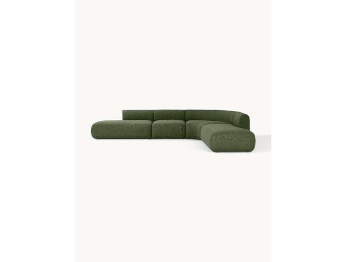Modulares XL-Ecksofa Sofia aus Bouclé