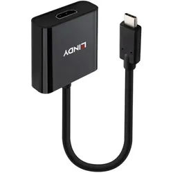 Lindy 43438 Videokabel-Adapter 0,15 m USB Typ-C HDMI Schwarz