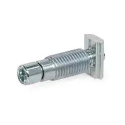 Automatikverbinder, Stahl, für Aluprofile (b-Baukasten), rechtwinklige Verbindung (23B-10S-R-SZ-4)