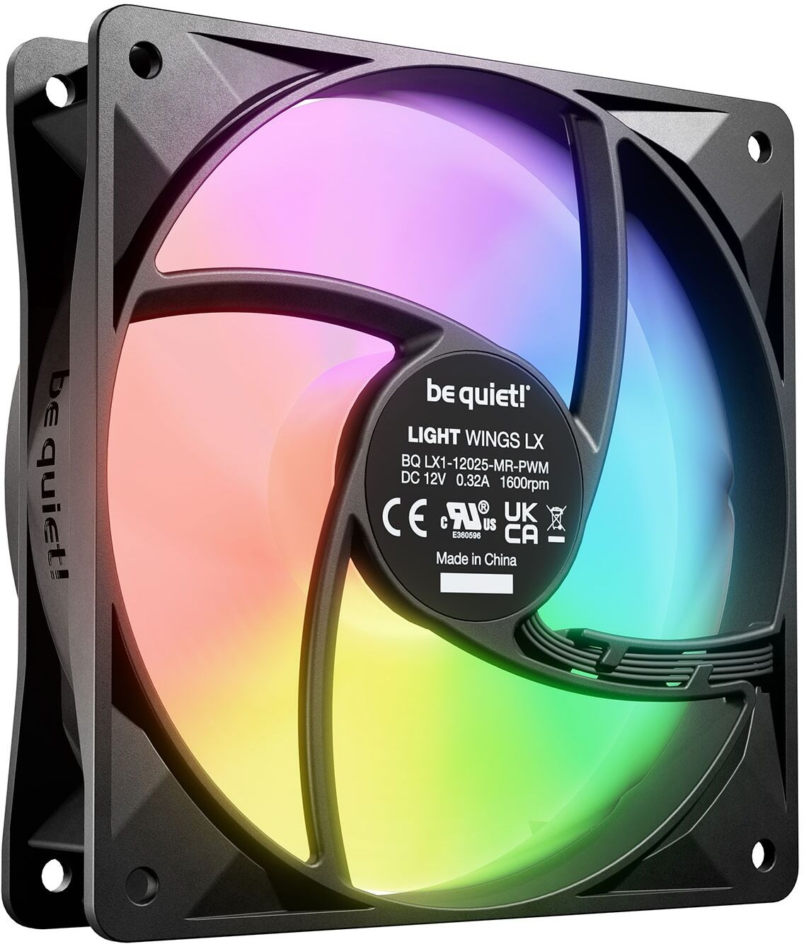 be quiet! Light Wings LX 120mm ARGB PWM Case Fan - Black