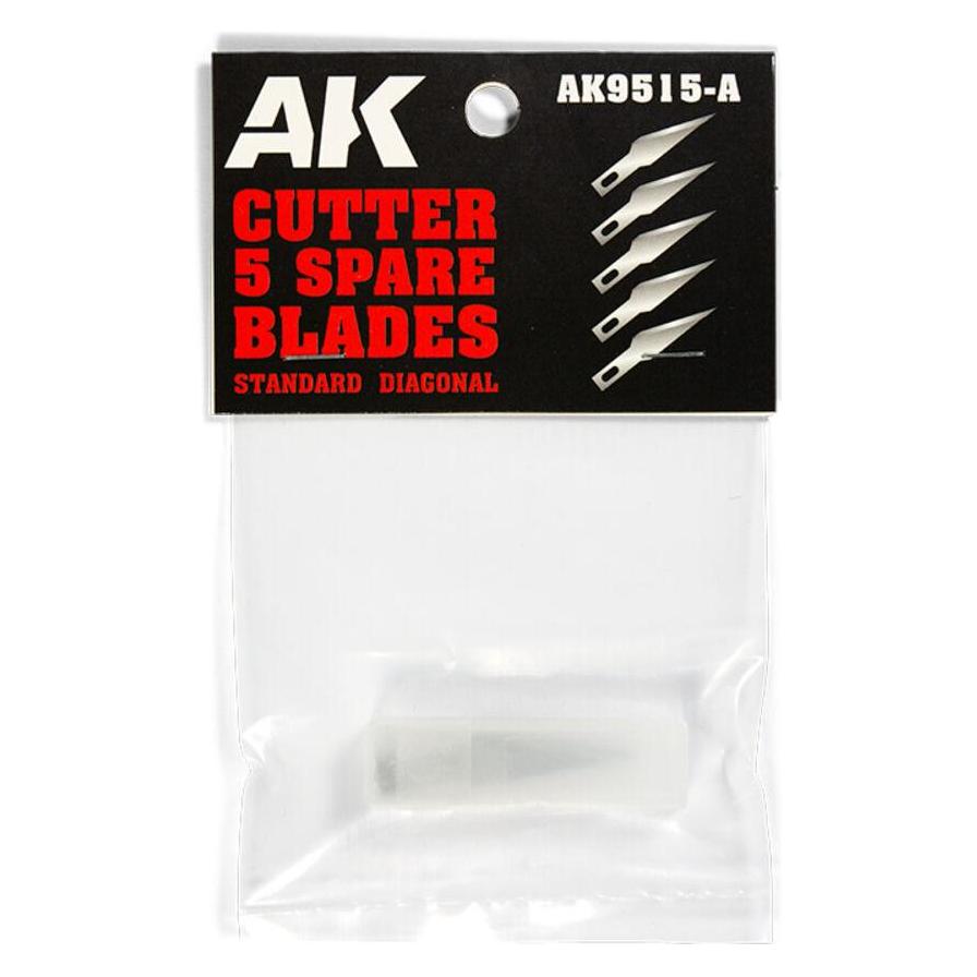 AK Interactive STANDARD DIAGONAL (5 SPARE BLADES) Replacement (AK9515-A)