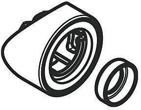 Hansgrohe Adapter für Seitenbrause Pharo Shower 97861000 Arc chrom