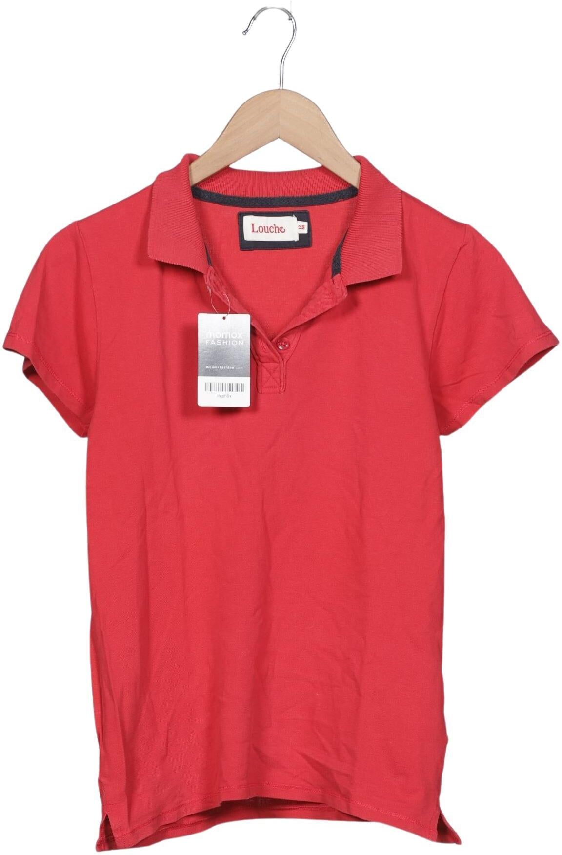 Louche Damen Poloshirt, Rot, Gr. M (UK 12), Baumwolle / Elasthan - Second Hand