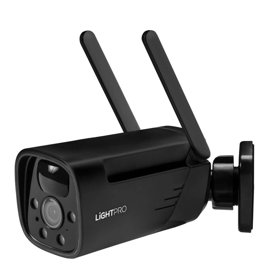 Lightpro Slimme Wifi Camera 12V - Zwart