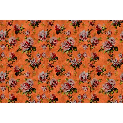 Fototapete LIVING WALLS "Walls by Patel Wild Roses 2", gelb (orange), B:4m L:2,7m, Vlies, Tapeten, Vlies, Wand, Schräge