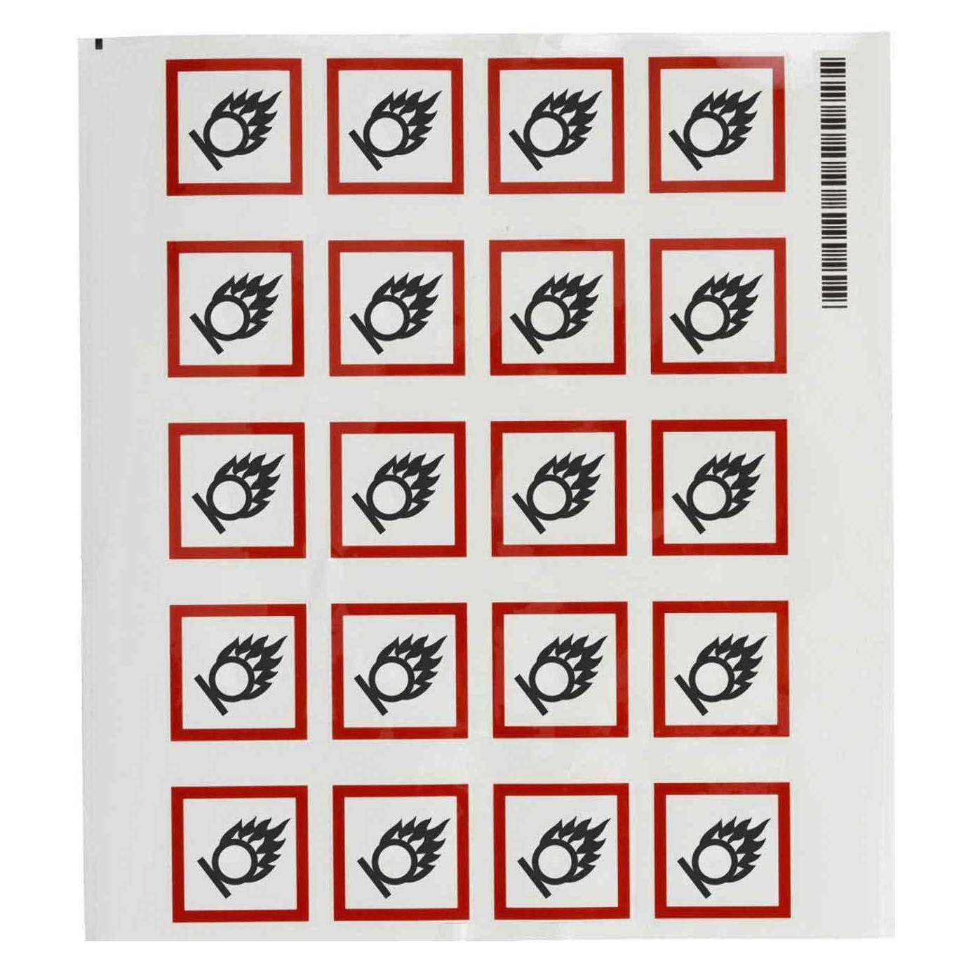 Brady GHS-Piktogramme - Brandfördernd (PIC 1803-40*40-B7541-CRD)