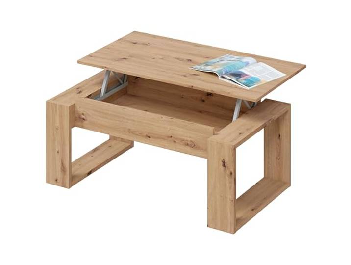 Habitdesign - Höhenverstellbarer Couchtisch Nova Roble Nodi 105x55x45-54 cm