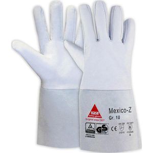 Hase Schweißerhandschuhe Mexico-Z-long 403500, Echt Leder, lange Stulpe, Größe M