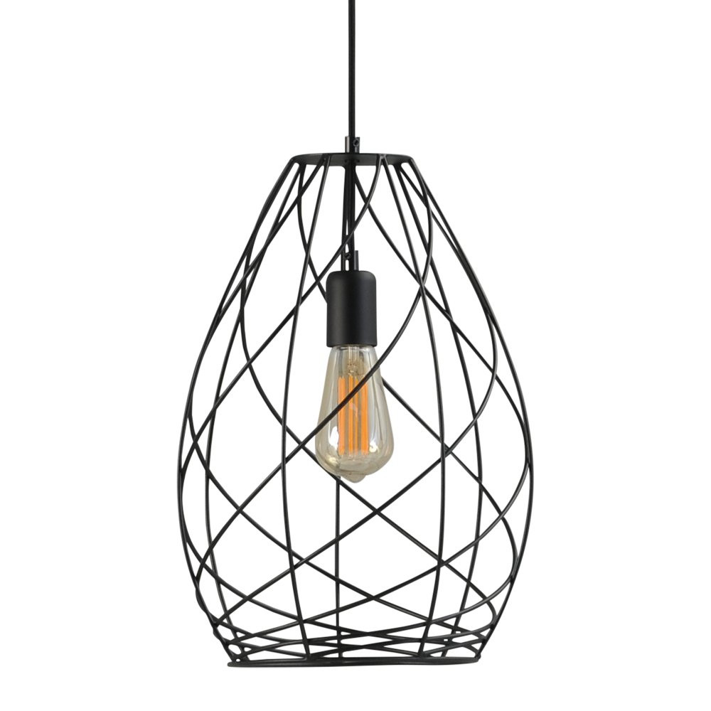 Masterlight Design hanglamp Cesto 30 zwart