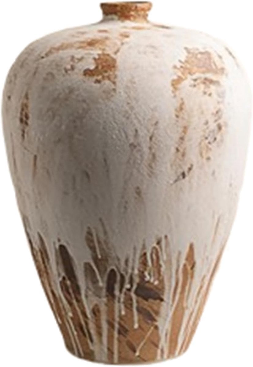 Handgemaakte keramische vaas in terracotta voor jouw huisdecoratie