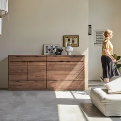 Sideboard Senson aus massivem Nussbaumholz 200