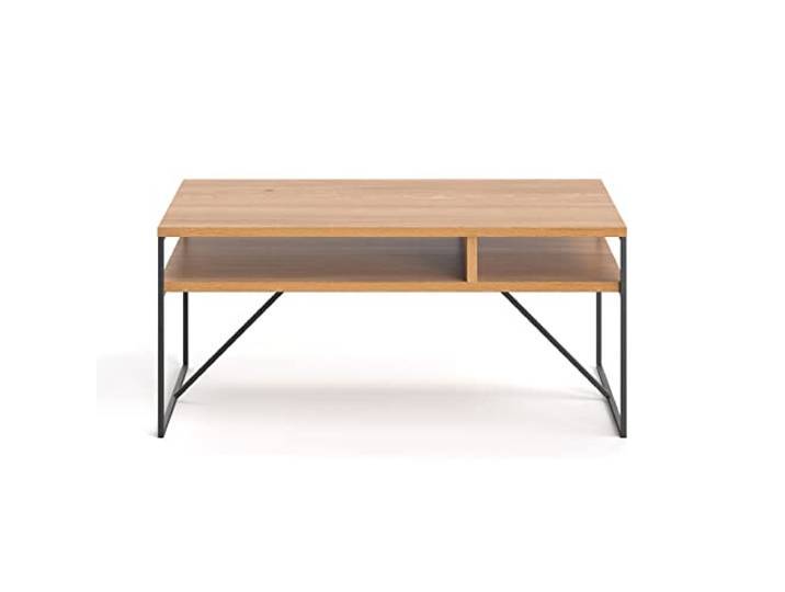 Danzz Holden-Couchtisch aus Holz, Couchtisch für Gäste, Couchtisch aus Massivholz für Wohnzimmer 80x60 cm