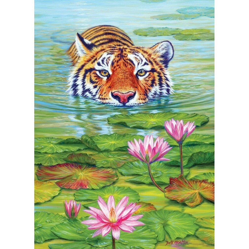 Cobble Hill Land van de Lotus 1000 stukjes legpuzzel Dieren