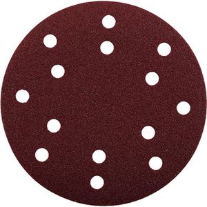 kwb Schleifpapier Quick-Stick 492018, Körnung 180, 150mmØ, 5 Schleifscheiben, für Holz, Lack, Farbe, 5 Stück