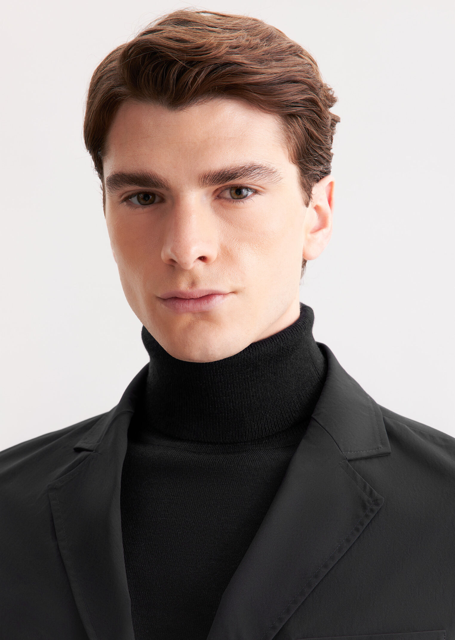 Jackett SEIDENSTICKER, Herren, Gr. M, schwarz, 100% Polyester, unifarben, regular fit, Sakkos Jackett, 1/1 Uni