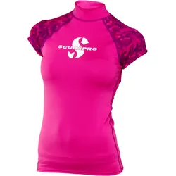 Rash Guard UPF-50 - Damen - Kurzarm - Flamingo - Gr: XS #