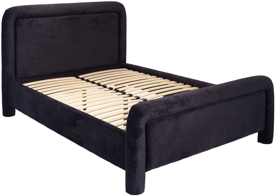 Brayden Studio Upholstered Bed Frame Black Kingsize (5')