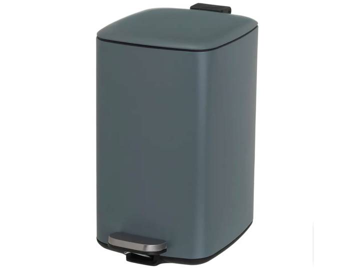 Poubelle de cuisine métal gris 20l