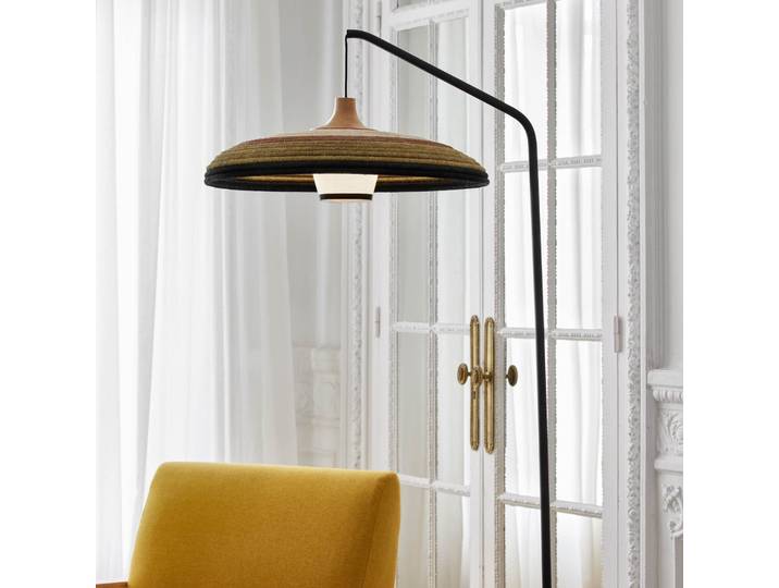 Grass Stehleuchte Green - Forestier - Wohnzimmer - Design - Metall - Mit Schirm