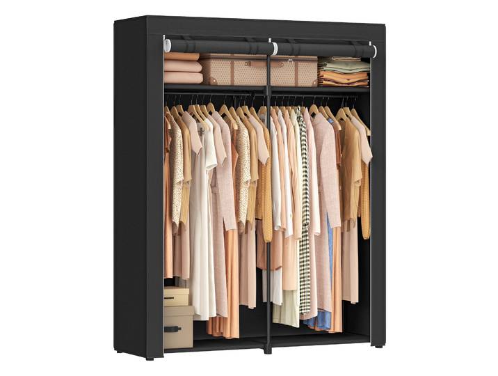 SONGMICS Armoire à vêtements pliable avec 2 barres de penderie