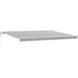 vidaXL Markise Automatisch Anthrazit & Weiß 450x300 cm