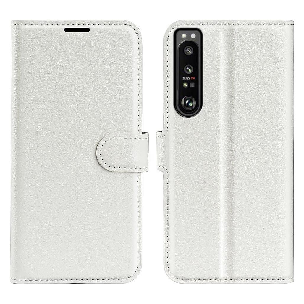Cover-Discount Sony Xperia 1 IV - Leder Etui Hülle weiss (Sony Xperia 1 IV) (101304138B)