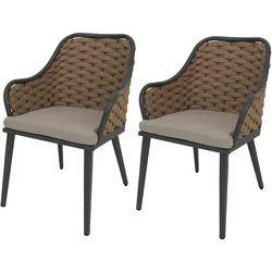 GARTENSTUHL Beige, Braun