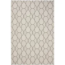 benuta Nest In- & Outdoor-Teppich Metro Weiß 240x340 cm - Teppich für Balkon, Terrasse & Garten