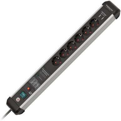 Brennenstuhl Premium-Protect-L 6 Way 3m USB