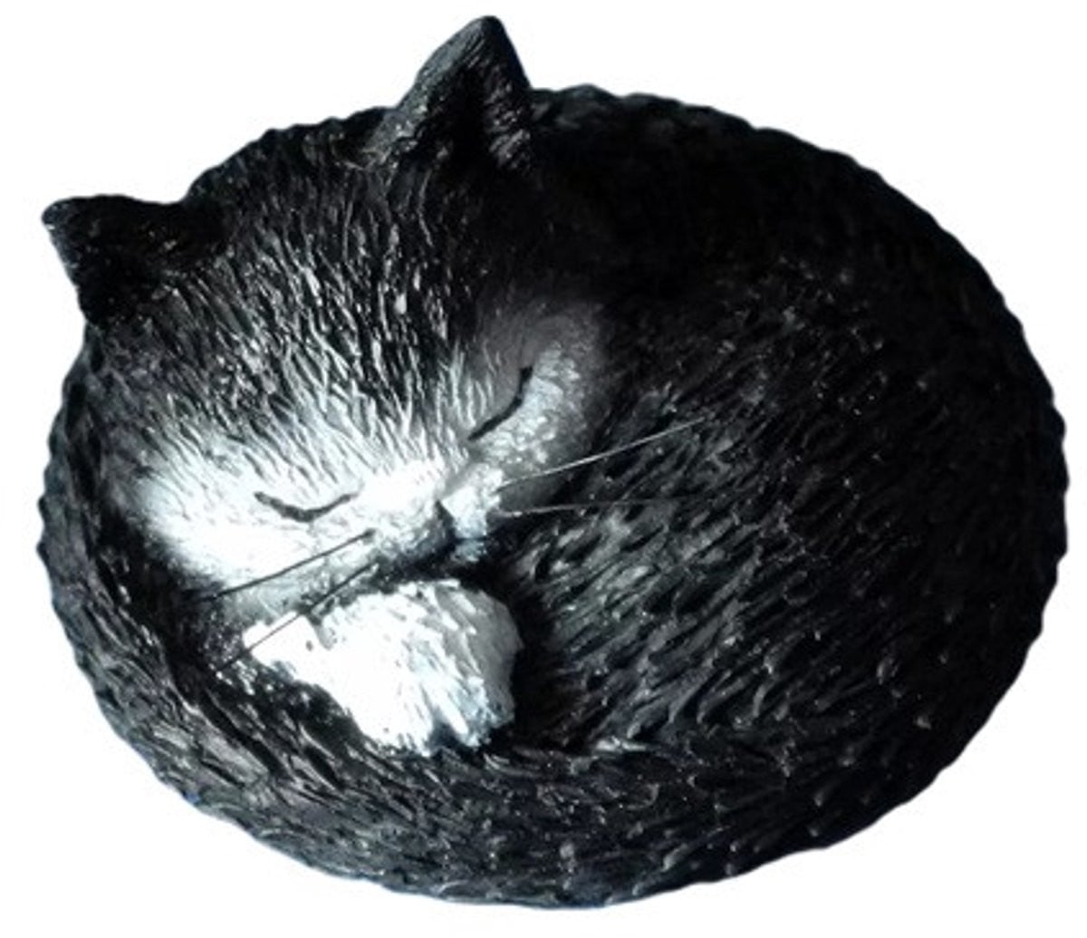 Dubout collectie Slapende kat beeldje Hoogte: 5 cm