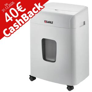 Dahle Aktenvernichter ShredMATIC 90, 35090, mit Rollen, 40 Cashback, 90 Blatt Autofeed, 4x12 mm Partikelschnitt, P-4