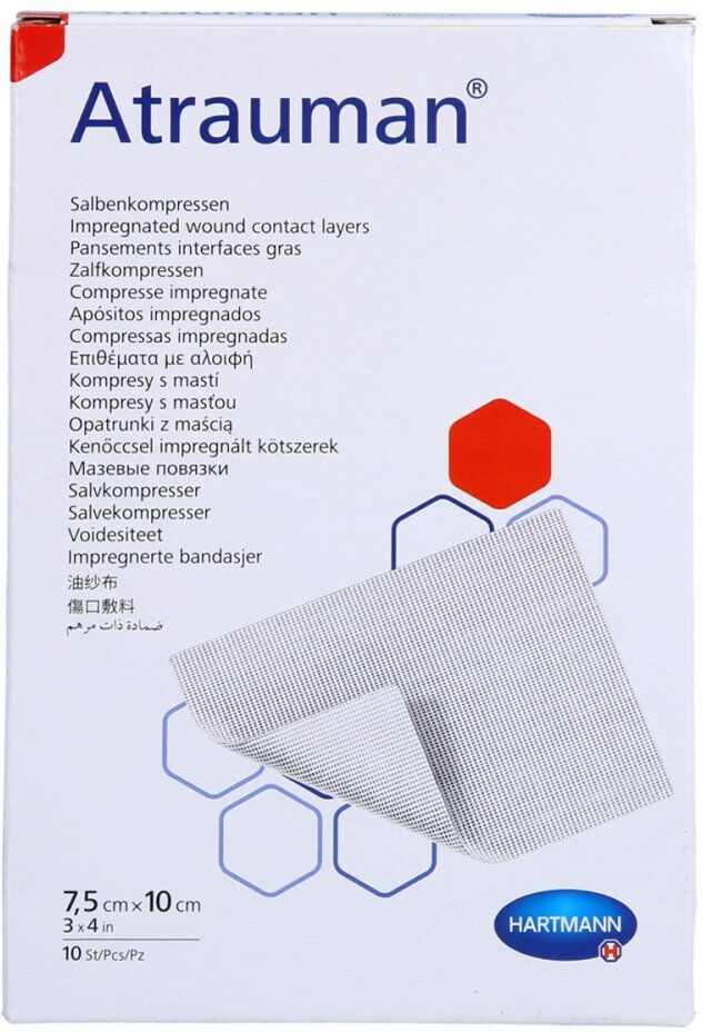 Atrauman 7,5x10 Cm Steril Kompressen 10stk