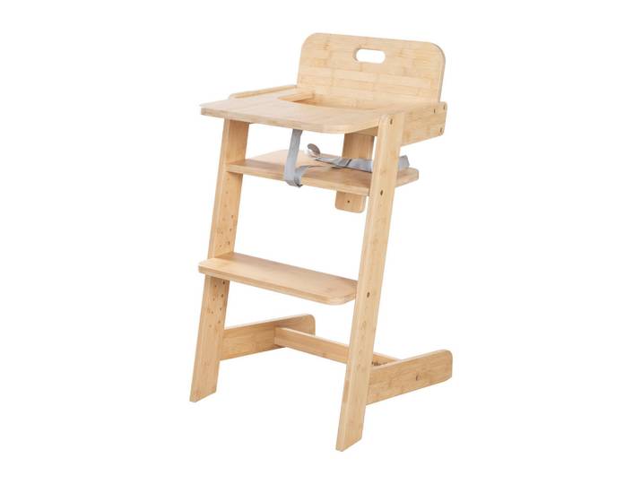 Roba Hochstuhl Nature Up Bambus, Naturfarben, Holz, Echtholz,Bambus, 45x86x50 cm, Baby- und Kindermöbel, Babyzimmer, Hochstuhl