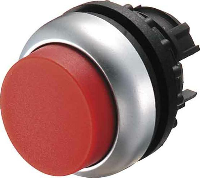 Eaton M22-DH-R-X0 Drukknopschakelaar Zwart Rood Metaal IP66 IP67 IP69