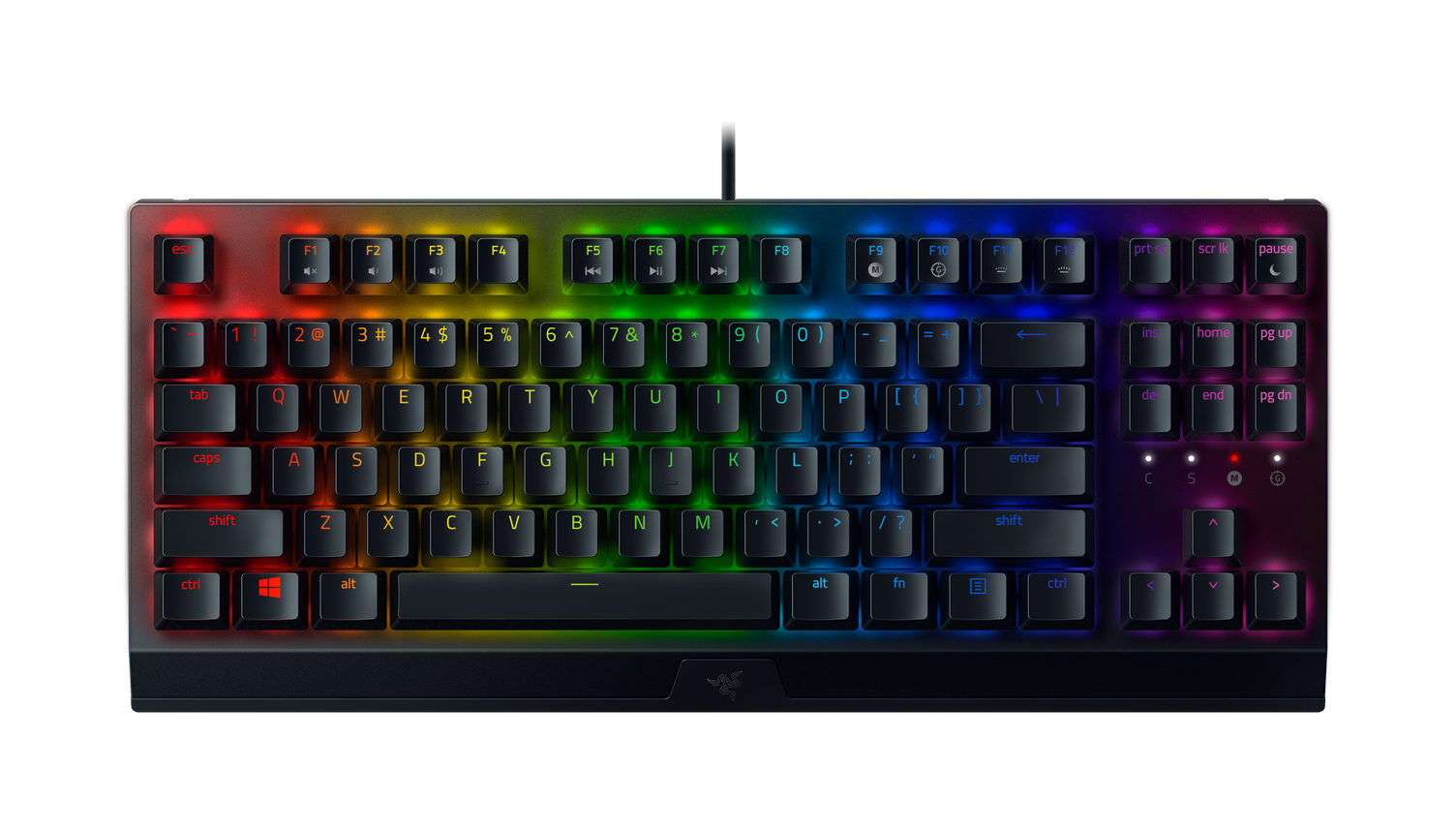RAZER BlackWidow V3 Tenkeyless Green Switch Tastatur / RAZER CHROMA RGB RZ03-03490400-R3G1