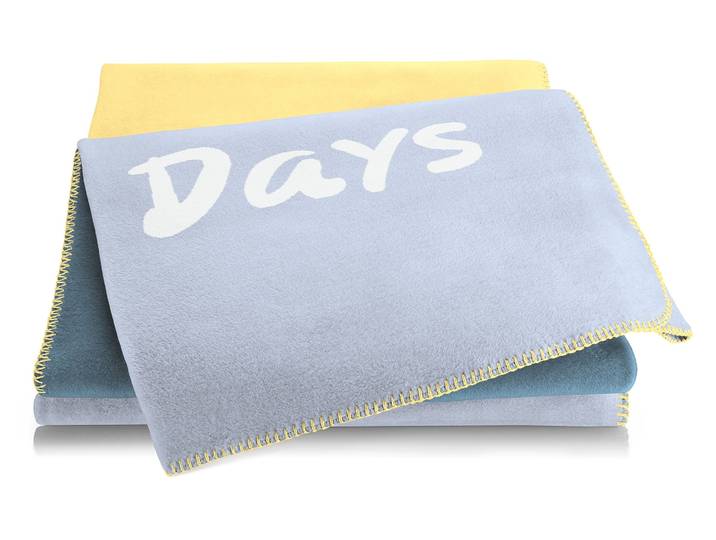 Wohndecke BIEDERLACK Colour Crush, 150 x 200 cm , blau (lazy days), Mischgewebe, Wohndecken, Wohndecke, Mischgewebe