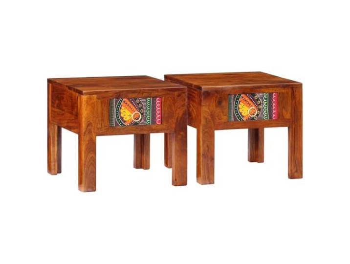 vidaXL Nachttisch 2 STK. 40x40x36 cm Massivholz Akazie