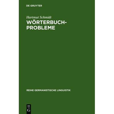 Wörterbuchprobleme, Gebundene Ausgabe von Hartmut Schmidt, De Gruyter, 978-3-484-31065-0