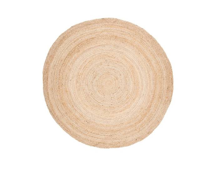 Teppich Palin – rund in Naturfarbe aus Jute - Natur - Luxusbetten24